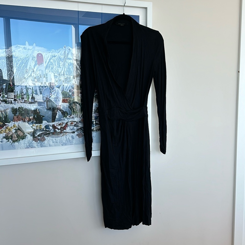 ALLSAINTS black wrap dress